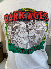 Load image into Gallery viewer, 1989 Vintage Single Stitch "Darts and Drink" Dark Ages
