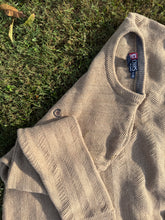 Load image into Gallery viewer, RL Chaps Knit Cable Tan Sweater Sz XL
