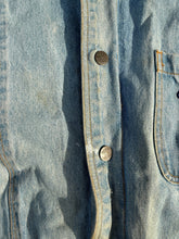 Load image into Gallery viewer, Vintage Camel Cigarette Denim Jacket with Fleece Size XL
