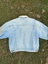 Load image into Gallery viewer, Vintage Camel Cigarette Denim Jacket with Fleece Size XL
