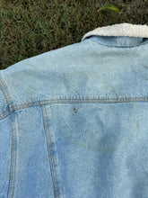 Load image into Gallery viewer, Vintage Camel Cigarette Denim Jacket with Fleece Size XL
