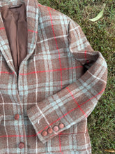 Load image into Gallery viewer, Vintage Plaid Wool Blazer
