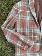 Load image into Gallery viewer, Vintage Plaid Wool Blazer
