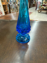 Load image into Gallery viewer, Vintage Blue Fenton Hobnail Vase-Blue Fenton Art Glass | Fenton Hobnail Bud Swung Vase 9.5 Inches
