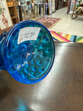 Load image into Gallery viewer, Vintage Blue Fenton Hobnail 9.75 in Vase-Blue Fenton Art Glass | stamped Fenton Hobnail Bud Swung Vase
