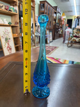 Load image into Gallery viewer, Vintage Blue Fenton Hobnail 9.75 in Vase-Blue Fenton Art Glass | stamped Fenton Hobnail Bud Swung Vase
