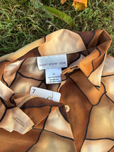 Load image into Gallery viewer, Susan Graver Browns Mosaic Button Up - Y2K - SZ M
