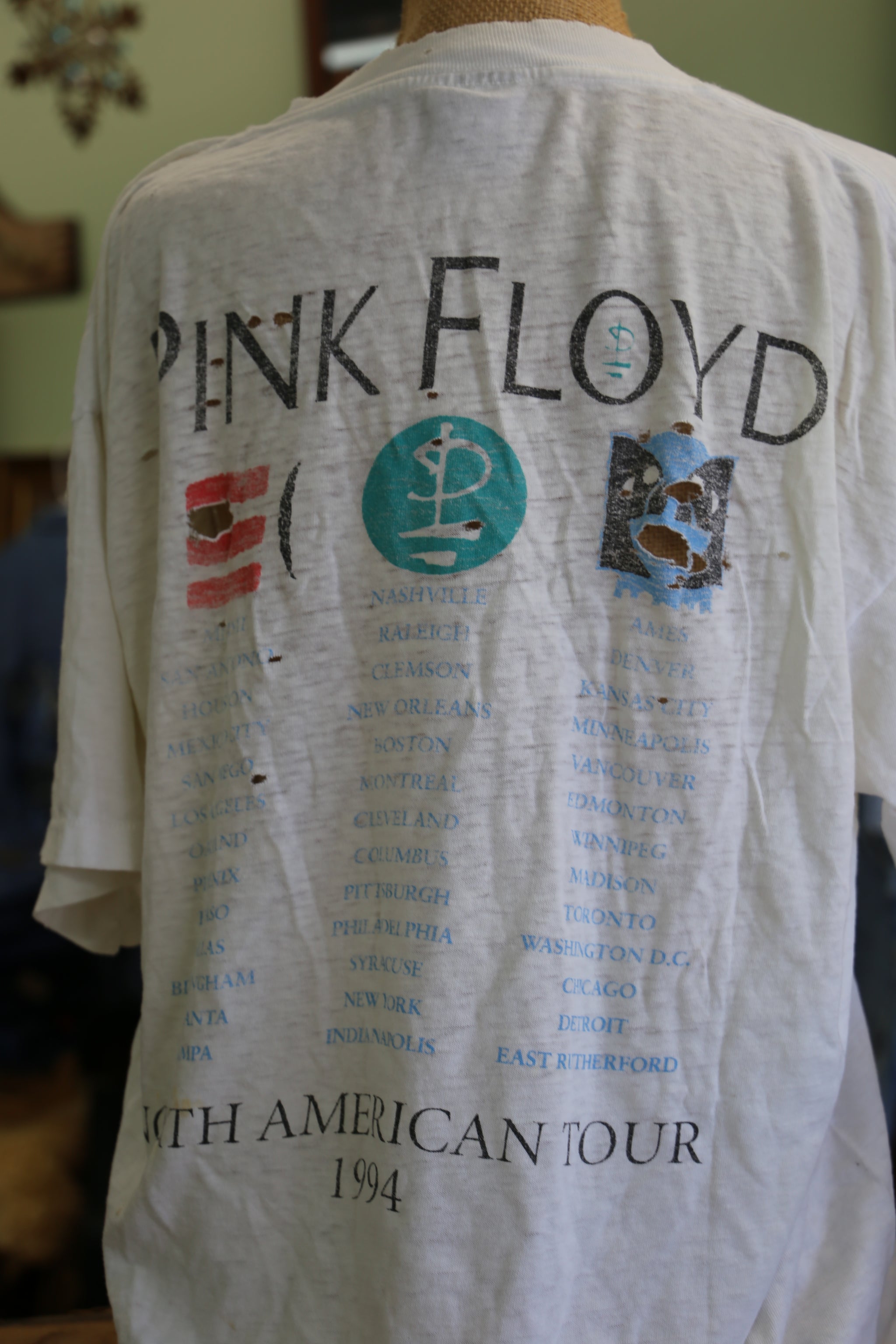 1994 Pink Floyd The Division Bell Tour XL T-shirt | TWASHED