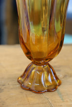 Load image into Gallery viewer, 8 Finger Amber Swung Vase - Viking Glass -
